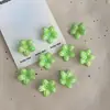 Color sólido chapado flor de cinco pétalos DIY estilo antiguo accesorio para el cabello horquilla componentes materiales acrílico cuentas sueltas coloridas venta al por mayor
