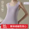 Chaleco térmico moldeador de plumón de ganso para mujer, control de abdomen, ceñidor de cintura, capa base adelgazante, nuevo estilo de chaleco térmico para otoño e invierno 2026 para mujer