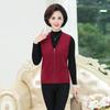 Chaleco de Lana para Otoño e Invierno para Mujeres de Mediana Edad y Ancianas, Holgado de Talla Grande, Ropa Interior, Ropa para Madre, Nuevo Chaleco Térmico de Polar