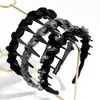 Diadema de Moda Estilo Coreano Lujo Ligero Envuelto en Pedrería Diadema de Malla Brillante de Gama Alta con Dientes para Salir y Accesorios Firmes para el Cabello