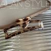 Estilo coreano nuevo clip con estampado de leopardo Maillard grande ahuecado de una palabra atrás clip de tiburón horquilla de alta calidad tocado