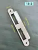 Placa de pestillo de puerta, Placa guía de puerta interior, Placa de cerradura de puerta de dormitorio, Placa de acero para marco de puerta, Juego de cerradura, Tope de puerta, Accesorios para tope de puerta