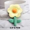 Accesorios de resina de girasol pintados pegamento cremoso funda de teléfono DIY accesorios para el cabello llavero pegatina para refrigerador hebilla de zapato pegatina para taza