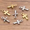 2 Modelos, 2 Colores, Accesorios de Joyería de Acero Inoxidable 304, Colgante Geométrico, Colgante de Dijes de Cruz, Recubrimiento al Vacío