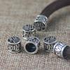 Pulsera de Caulis Spatholobi Suéter de Diez Mil Caracteres Tubo Aleación de Plata de Tíbet Caulis Spatholobi de Shannan Pulsera de Plata Accesorios para la Cabeza de Seis Caracteres