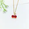 Colar Feminino de Aço Inoxidável Joias Nicho Versátil Pingente de Cobre Elegante Corrente para Clavícula Joias Corrente Leve de Luxo