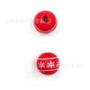 Nuevas cuentas redondas de loto de 16 mm para niños, cuentas de madera decorativas de color alce, copos de nieve de Navidad, accesorios de joyería