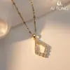 Colar Aitong Jewelry Geométrico Vazado Exquisito Minimalista, Colar Vintage Único e Distinto, Colar de Alta Qualidade Cool e Versátil