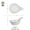 Plato creativo chino de melamina blanca vajilla de banquete de cocina privada plato de hotel restaurante plato de sopa plato de aperitivo plato personalizado