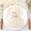 Fio Bali Transfronteiriço Guardanapo Plissado Tira de Queijo Pano de Boca Decoração Toalha de Mesa Festa de Casamento Banquete Noturno Guardanapo Jogo Americano