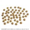 Liga de ouro antiga oca suporte de flor espaçador conta de tampa de conta tampa de conta antigo DIY passo balançar grampo de cabelo acessórios de coroa