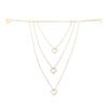 Accesorios de Moda Transfronterizos Más Vendidos Cadena de Estrás Multicapa Simple Falda Vestido Cadena de Correa Cadena para Hombro Accesorios para Mujeres