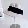 Lino Imitación Color Bloque Retro Cinta Sombrero de Equitación para Mujer Otoño Delgado Moda Gorra Plana Vacaciones Protección Solar Gorra de Periodista Tendencia