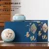 Tarro de Cerámica para Té Frasco Sellado Caja de Regalo Logo Personalizado Almacenamiento de Té Negro Té Verde Té a Granel Regalo Doméstico Chino