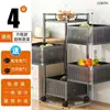 Prateleira de Arame Rotativa Multifuncional Móvel Rack de Armazenamento Organizador Moderno Minimalista para Casa Prateleira de Canto de Cozinha