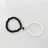 Pulseiras Pretas e Brancas Atrai-Amor de Venda Quente Transfronteiriças, Pulseiras Magnéticas de Amor Combinando da Moda para Casal e Melhor Amigo