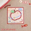 Notas Adhesivas con Forma de Manzana en Rojo, Notas Adhesivas Adhesivas para Oficina y Estudiantes, Notas Adhesivas Reutilizables