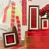 Série Momo Alegre e Despreocupada Material Vazado Papel Estilo Chinês Tema Recorte de Papel Decorações Penduradas para Quarto de Casamento Decorações de Parede para o Ano Novo