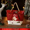 Sacolas de presente de Natal, estilo novo espesso de papel kraft Papai Noel sacolas de papel vermelho e verde atacado