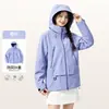 Chaqueta tres en uno estilo Pelliot para mujer, ropa de trabajo con logotipo personalizado, chaqueta de otoño e invierno para actividades de equipo para hombres, chaqueta de montañismo engrosada