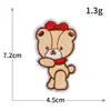 Adesivos de Tecido Bordados Selos Bordados para Computador Adesivos Bordados de Alta Qualidade Urso Coelho de Animação Cartoon Patch DIY para Roupas de Crianças Emblemas
