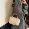2025 Nueva Bolsa para Teléfono Móvil Color Macarrón de Nicho Bolso Bandolera Simple Bolso Cruzado Estilo Coreano Femenino Color Puro Bolso para Estudiante y Viajero