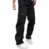 Tienda independiente de eBay: Moda europea y americana, diseño multibolsillos, pantalones de trabajo casuales de pierna recta para hombre, disponibles para venta al por mayor