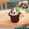 Modelo de Bolo Fruta Falsa Rolinho de Ovo Pão Mesa de Sobremesas Decoração de Vitrine Arranjo de Cena Adereços de Foto Brinquedos