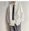 Camisa de trabajo de manga larga para hombre de comercio exterior transfronterizo del sudeste asiático, camisa chaqueta casual relajada versátil de moda estilo Hong Kong