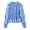Fabricante de Ropa de Mujer Transfronterizo al por Mayor 2026 Aliexpress Venta Caliente Moda Versátil Top Camisa de Cuadros Panal
