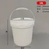 Cubo de plástico redondo cuadrado portátil 2L transparente grado alimenticio PP cubo de yogur 1L cubo de arroz engrosado especificaciones de juguete ordenadas