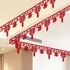 Conjunto completo de decoração para sala de casamento, decoração suspensa feliz, puxar flores, casamento, casa nova, sala de estar masculina, quarto, rede vermelha