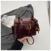 Bolsas de Cosméticos de Nuevo Estilo al por Mayor Transfronterizas, Bolsos de Mano Pequeños Estilo Chanel Retro, Bolsos de Hombro Cruzados Elegantes de Color Sólido de Nicho para Mujer