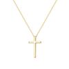 Amazon banhado a ouro colar cruz pingente dupla camada empilhado colar nicho personalidade lateral Diamante Gola cruzada