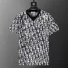 Camiseta de manga curta de alta qualidade, transfronteiriça, corretamente etiquetada, nova, da moda, para o verão, solta, jacquard, comércio exterior europeu e americano