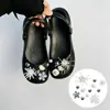 Accesorios para zapatos tipo ballet perforados DIY, accesorios de perlas y pedrería, hebillas de zapato desmontables de alta gama y decoraciones para la superficie del zapato