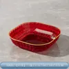 Prato Pet com Padrão de Diamante para Cuspir Ossos, Durável e Adequado para Petiscos, Mesa de Jantar, Armazenamento de Resíduos de Ossos e Louças