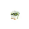 Empaque Cuadrado para Hornear Pudín Lácteo Mousse Caja Caja para Helado Taza de Salvado de Trigo Caja de Pastelería Caja de Plástico Envío Gratis