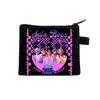 Grupo de Chicas Cazadoras de Demonios K-Pop Cartera Corta de Poliéster Diseño Simple Cartera con Estampado de Anime Portatarjetas para Monedas y Tarjetas Portátil