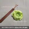 Flor de rosa artificial cabeza de flor de tela de seda flor de boda pared de flores guía de carretera flor falsa decoración de flor pequeña flor de tela hecha a mano diy
