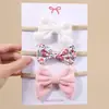 Amazon Accesorios para el Cabello de Niños Banda para la Cabeza de Pana con Lazo Conjunto Informal para Bebé Venta al por Mayor 2887