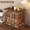 Balcão de Bar para Escritório Desktop Prateleira de Armazenamento de Lanches e Chá de Várias Camadas Caixa de Armazenamento para Sachês de Chá Prateleira de Armazenamento para Despensa