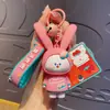 Liquidación de colección de llaveros colgantes de personajes de dibujos animados IP auténticos, lindos colgantes de estrella-luna-conejo para bolsos de niñas, stock para vendedores ambulantes