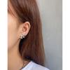251 Aretes de Latido de Corazón de Diseño Nicho de Lujo Ligero INS de Estilo Coreano Simples Combinan con Todo Plata Esterlina S925 Aretes para Mujer