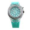 Relógio Personalizado Luminoso Popular Transfronteiriço com Strass Moda Coreana Geneva Casal Estudante Masculino e Feminino Relógio a Quartzo