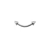 Clavo de ceja puntiagudo de acero inoxidable Meier, aro de ceja de varilla curva básica, joyería para piercing de cuerpo humano, clavo de cartílago auricular transfronterizo europeo y estadounidense