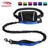 Correa de Correr Kepai de Dongguan con Bolsa de Cintura, Correa Retráctil Deportiva Elástica Reflectante de Nylon con Doble Mango para Perro