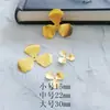 DIY grampo de cabelo antigo passo a passo adorno de cabeça peça de flor de metal peça de flor de três folhas plana 15mm22mm30mm acessórios de joia
