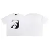 ERD Hesitante Rica Segunda Geração Mulher Cabeça Lateral Carta Marca Chao Camiseta de Manga Curta Estampada Solta para Homens e Mulheres Verão