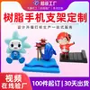 Suporte de Celular Personalizado em Resina com Figuras de Desenho Animado e Anime, Suporte de Celular 3D Criativo para Mesa, Peça Decorativa da Moda
